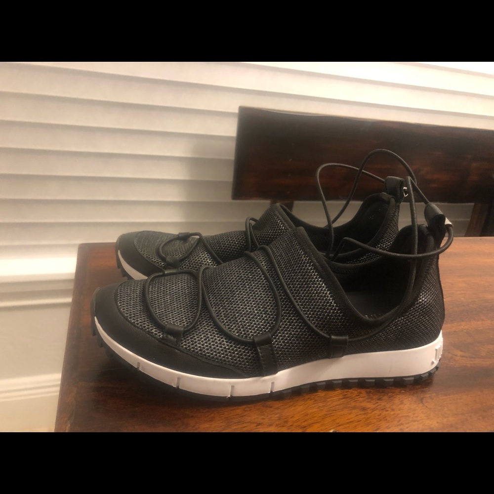 Jimmy Choo Andrea Metallic Slip-On Sneaker